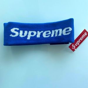 アクセサリー supreme hairband Supreme x New Era Reflective Logo Headband FW17 Black/Teal